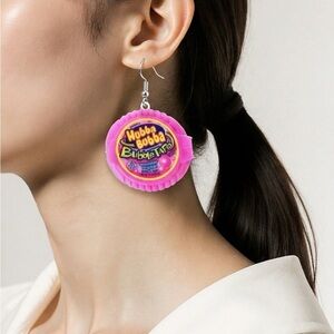 NWT Set of 3 Novelty Earrings - Acrylic Design Snack Dangle Earrings